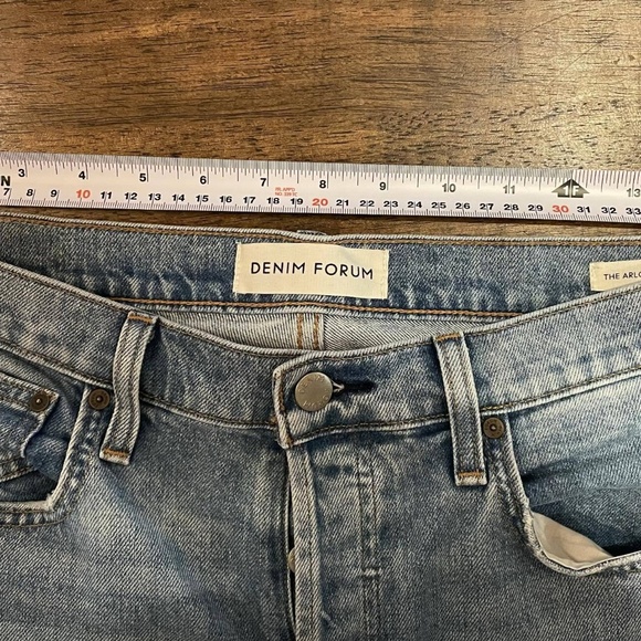 Denim Forum The Arlo High Rise Straight jean 31 / 28L - Picture 7 of 8